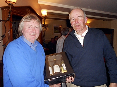 Mick McKenna & Bernard Tully
Sponsor Mick McKenna presenting Bernard Tully with  his prize for 2nd in Class 1
