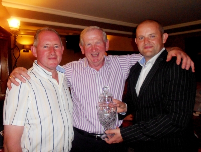 Cathal O'Reilly - winner of Class 2
Cathal O'Reilly, winner of Class 2, with sponsor Peter Smith and Captain Jason Smith
