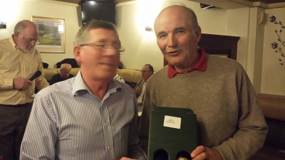 Bernard Tully
The Captain Noel Murray presents Bernard with his prize
