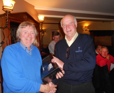 Mick McKenna & Dennis Markey
Sponsor Mick McKenna presents  Dennis Markey with his prize for 2nd place in Class 2
