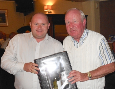 Jim Flynn
Captain Jonathan Smith presenting the prize for winning category 2 to Jim Flynn
