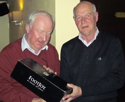 Jim Flynn
President William Fitzgerald presenting Jim Flynn with the runner-up prize
