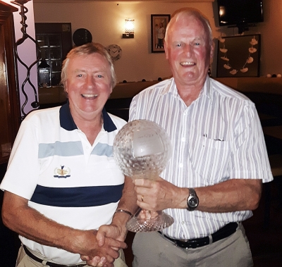 President Maurice Carbery and the overall winner Mick Mckenna
